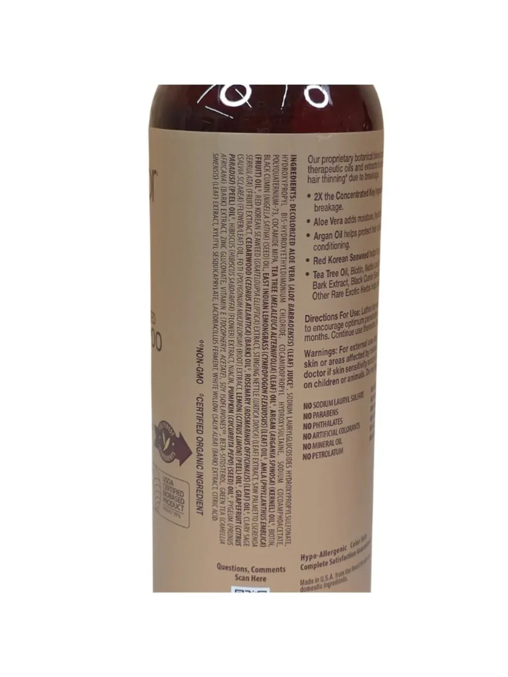 Pura Dor 2 Pack Fine Thinning Hair Biotin Shampoo Jumbo 33oz Clinical Formula